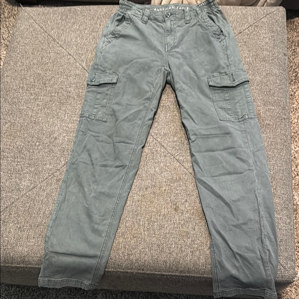 American Eagle Outfitters Gray Cargo Pants Relaxed Fit